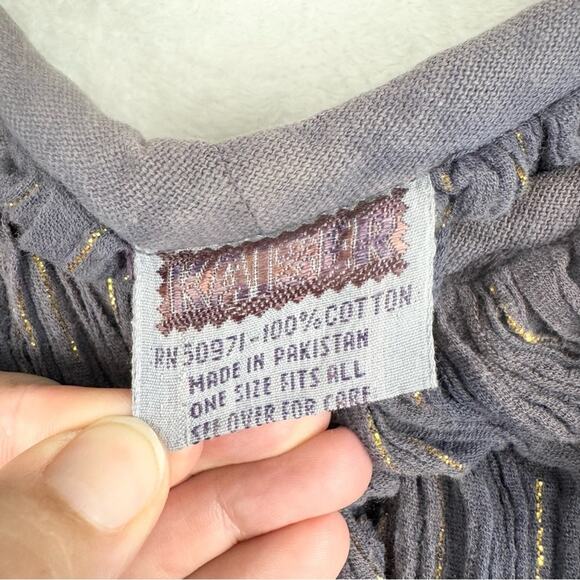 Vintage Kaiser Boho Festival Oversized Moo Moo Tent Dress Maxi OSFA 100% Cotton - Picture 9 of 12